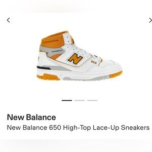 New Balance 650R Canyon White and Orange High-Tops❤️❤️❤️